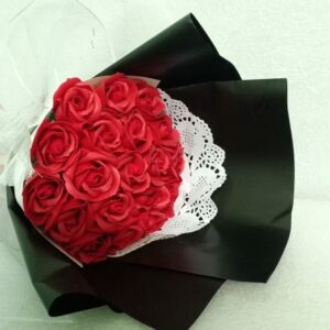 Hoa hồng sáp thơm 19 bông màu đỏ