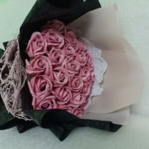 Hoa hồng sáp thơm 25 bông màu hồng