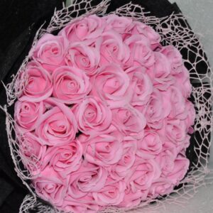 Hoa hồng sáp thơm 36 bông màu hồng