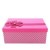 Hộp quà chữ nhật hồng - caro - 25X35X15CM 1