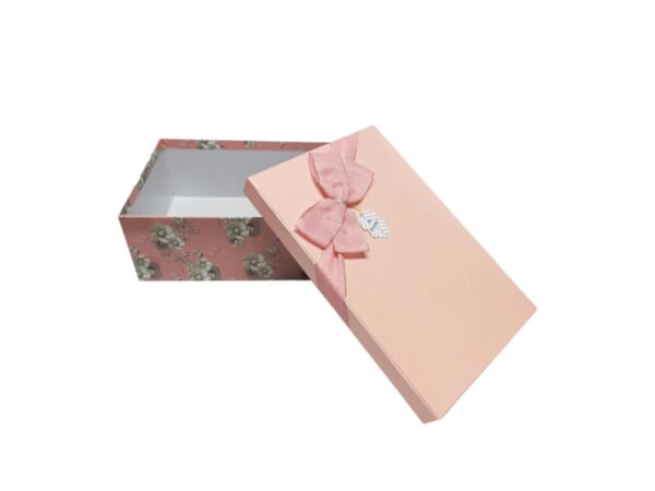 Hộp quà chữ nhật hồng ngọc trai - 30x20x10cm - Hình ảnh 3