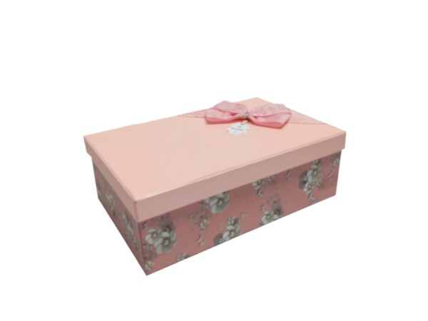 Hộp quà chữ nhật hồng ngọc trai - 30x20x10cm - Hình ảnh 2