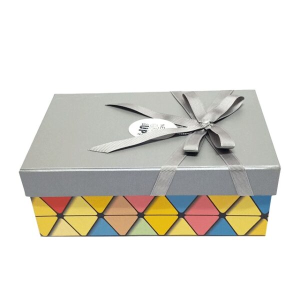 Hộp quà chữ nhật xám sọc - 19x12x7.5cm - Hình ảnh 3
