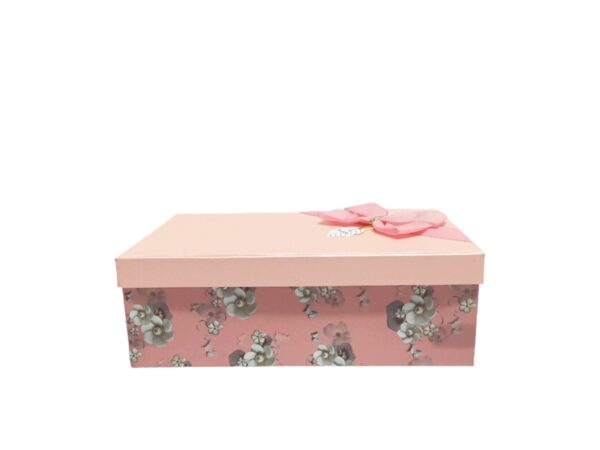 Hộp quà chữ nhật hồng ngọc trai - 30x20x10cm