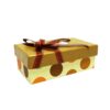 Hộp quà chữ nhật màu nâu chấm bi - 14x8x5cm 3