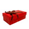 Hộp quà hình chữ nhật đỏ hoa vàng - 14x8x5cm 2