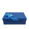Hộp quà chữ nhật xanh chấm bi - 26x18x9cm 1