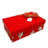 Hộp quà chữ nhật đỏ hoa ngọc trai - 23x14x8cm 2