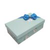 Hộp quà hình chữ nhật xanh hoa ngọc trai - 30X20X10CM 3