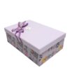 Hộp quà chữ nhật tím hoạ tiết - 26X18X9CM 3