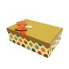 Hộp quà chữ nhật màu Nâu chấm bi - 30X20X10CM 3