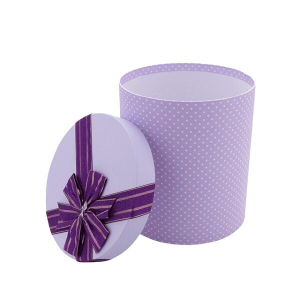 Hộp quà hình tròn chấm bi - 22X25CM - Hình ảnh 3