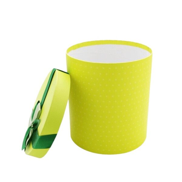 Hộp quà tròn xanh chấm bi - 22X25CM - Hình ảnh 3