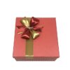 Hộp quà vuông đỏ chấm bi - 22x22x11cm 2