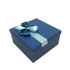 Hộp quà chữ nhật màu xanh lam chấm bi - 22x22x11cm 2