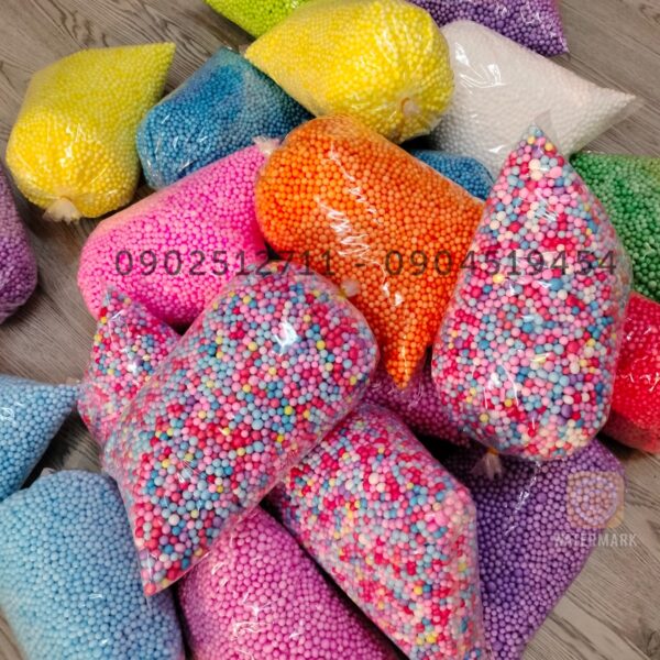 Hạt Xốp Màu Gói Quà - Màu Hồng Baby - Hình ảnh 4